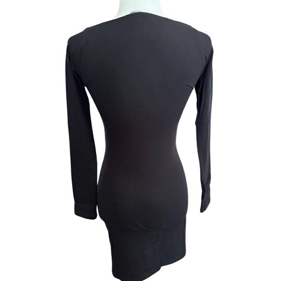 Hot Topic I Heart Bodycon Cut Out Long Sleeve Mini Dress in Black Size XS - Picture 3 of 5